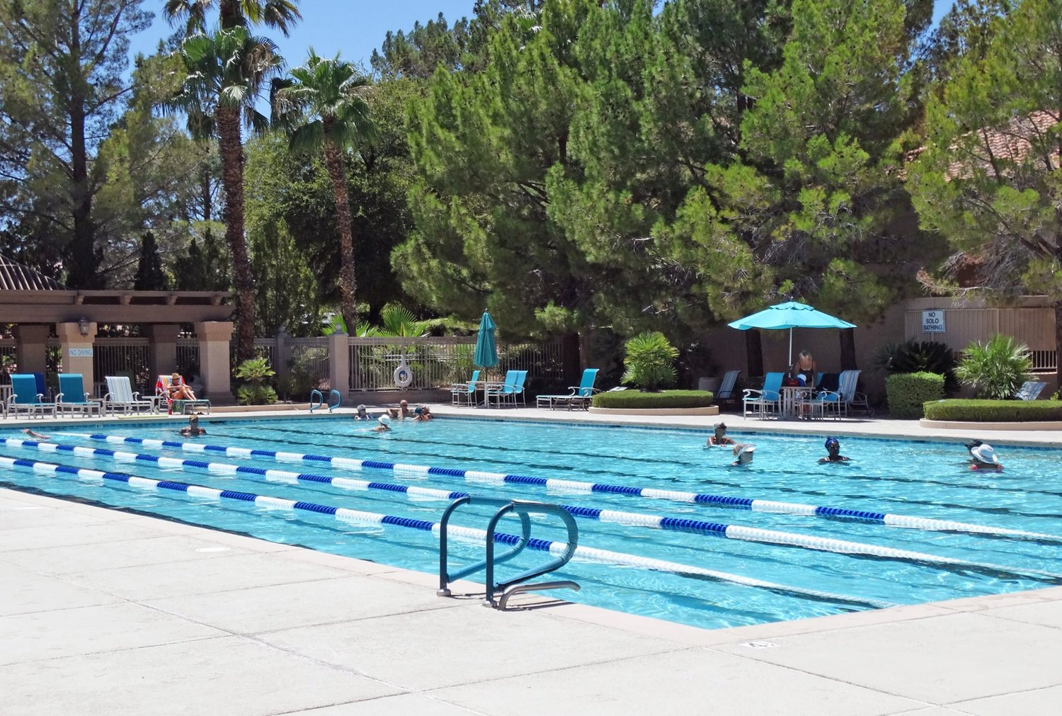 Outdoor pool at Mountain Shadows