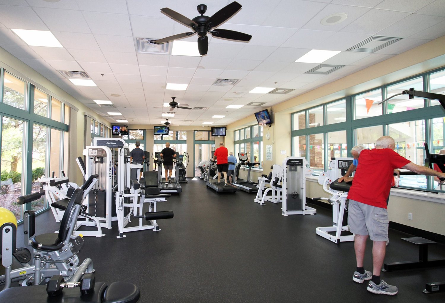 Exercise equipment in a Sun City Summerlin fitness center