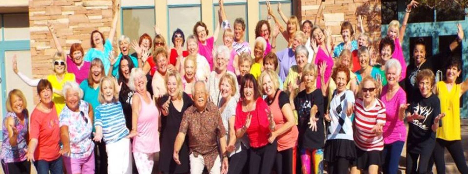 A group of community club members